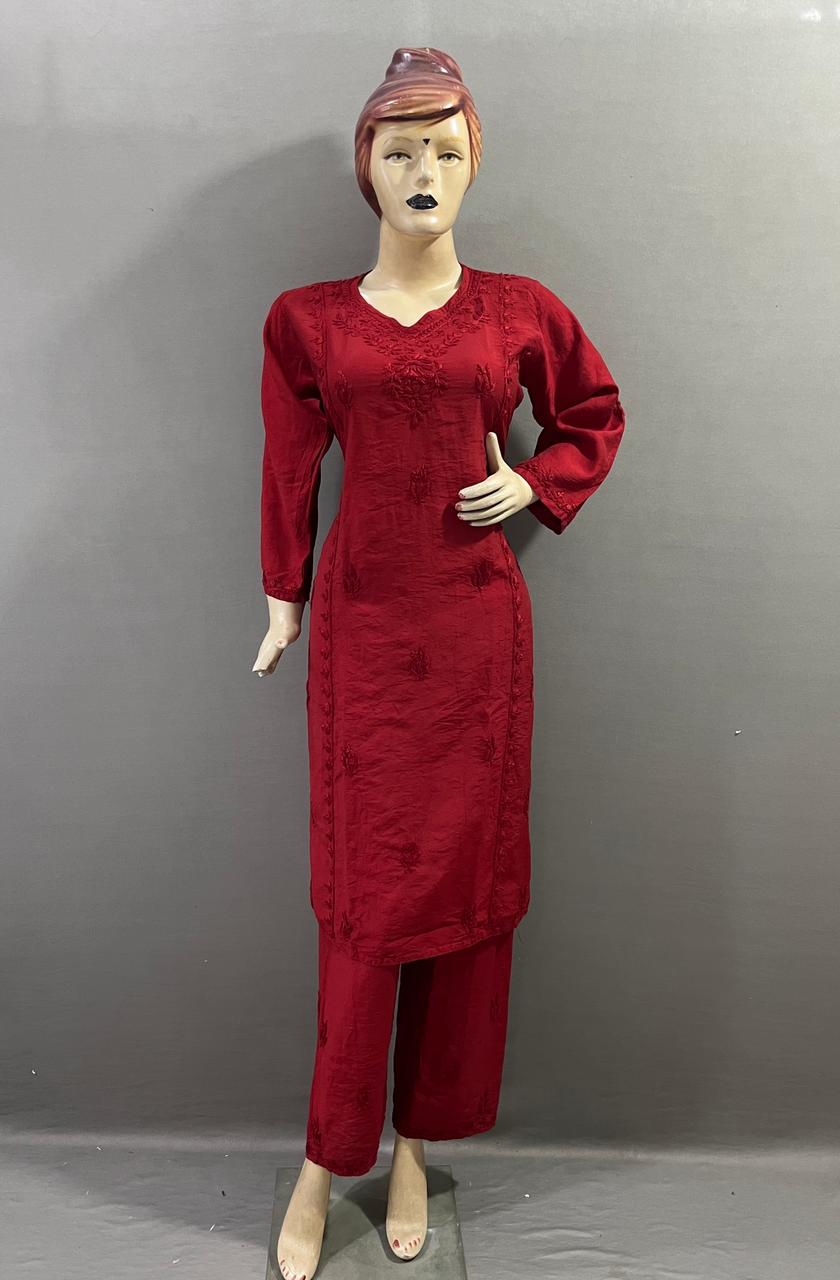Chanderi Silk Suit